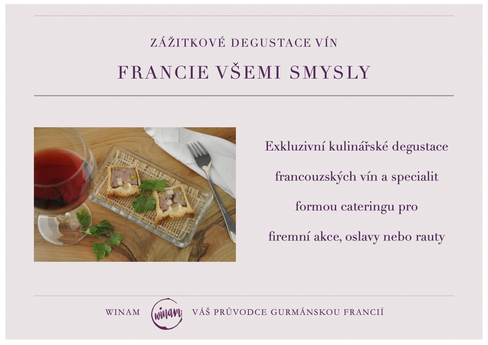 Degustace pro firmy - nabídka